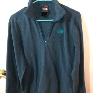 Dark Blue North Face Quarter Zip